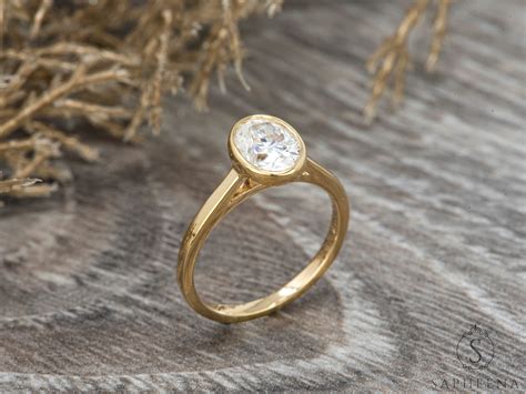 Bezel Set Engagement Rings