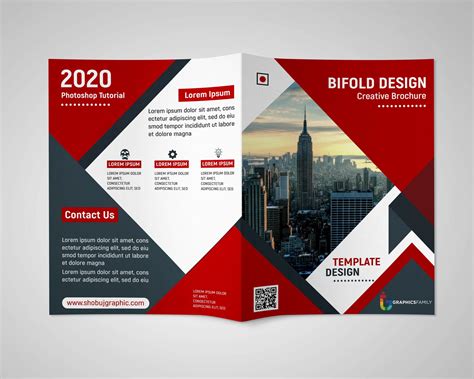 Premium Corporate BiFold Brochure Template 000711 Template Catalog