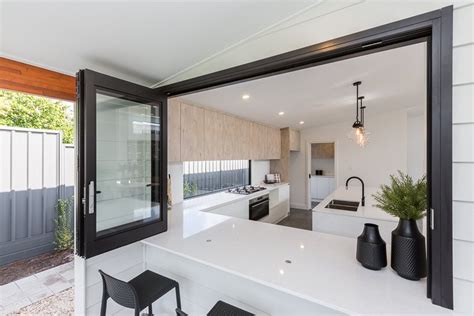 Stylish Bi Fold Kitchen Servery Window for Seamless Indoor-Outdoor Living.