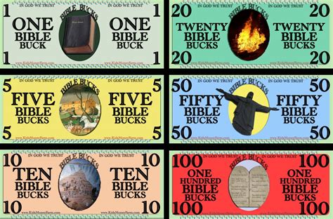 Bible Bucks Printable