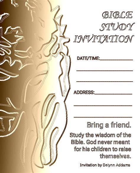 Bible Study Invitation Template