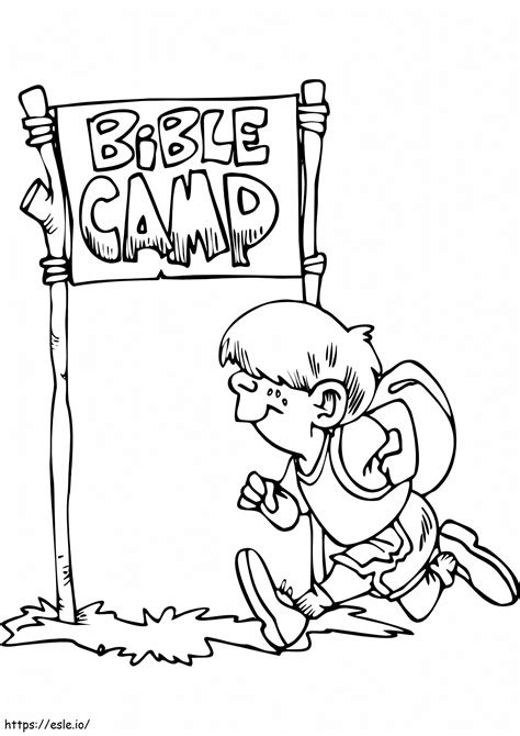 Bible Camp Coloring Page