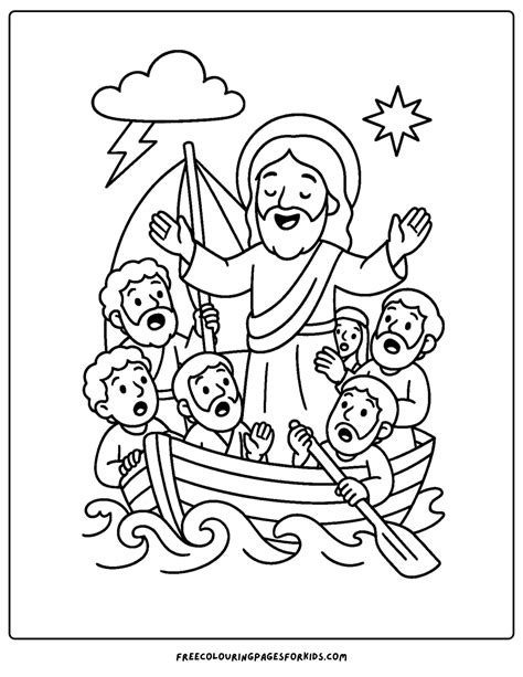 Bible Coloring Pages Jesus