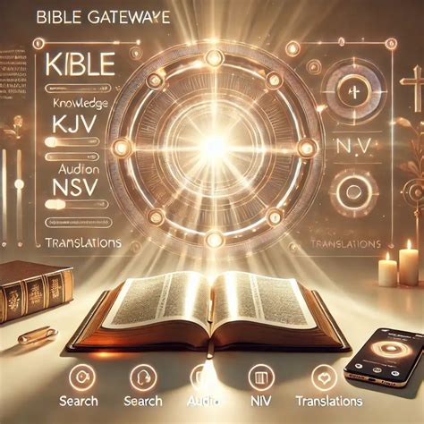 Image of Bible Gateway ESV's user-friendly interface with search bar, Bible versions, study tools, and personalized account features.