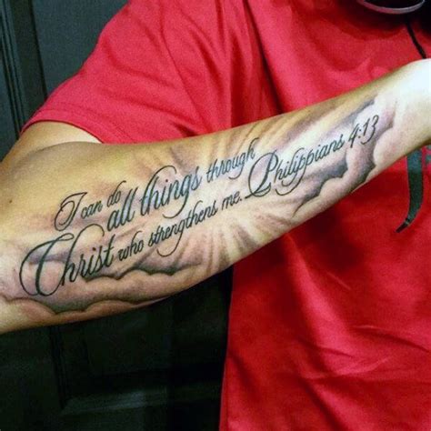 Bible Scripture Tattoo On Arm