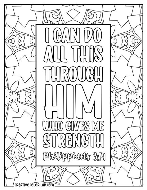 Bible Verse Color Pages
