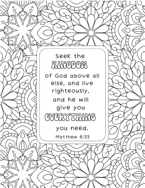 Bible Verse Coloring Pages
