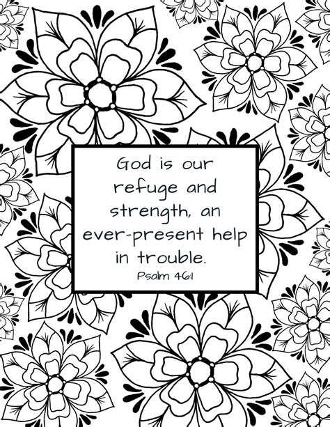 Bible Verse Coloring Pages Free Printable