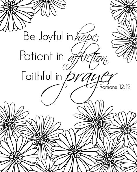 Bible Verse Coloring Pages Printable