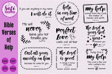 Download Bible Verses of Help SVG DXF EPS... Commercial Use
