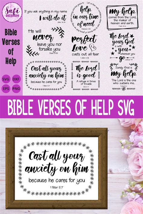 Download Bible Verses of Help SVG DXF EPS... Creativefabrica