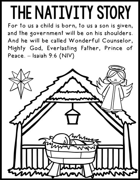 Biblical Free Printable Christmas Story