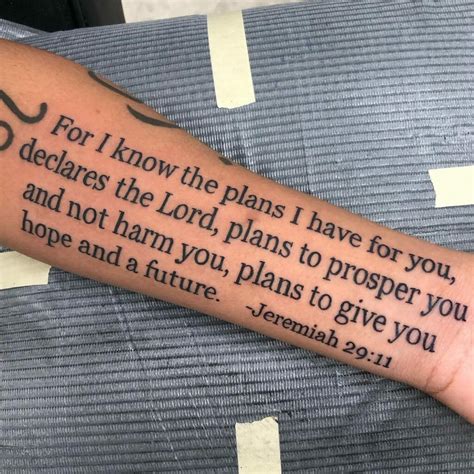Biblical Forearm Tattoos