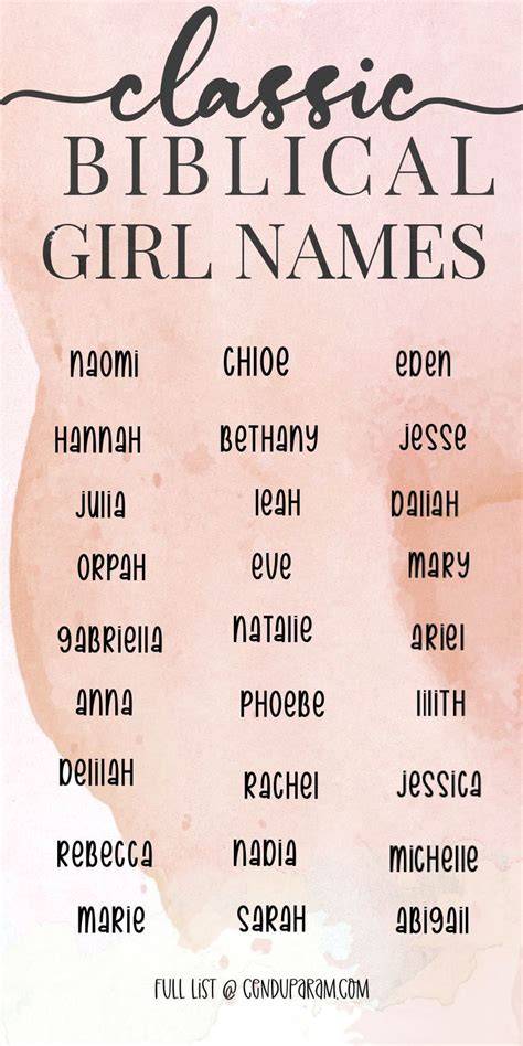 Biblical Girl Names That Start With V