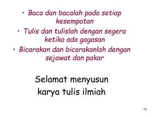 Bicarakanlah Alternatif