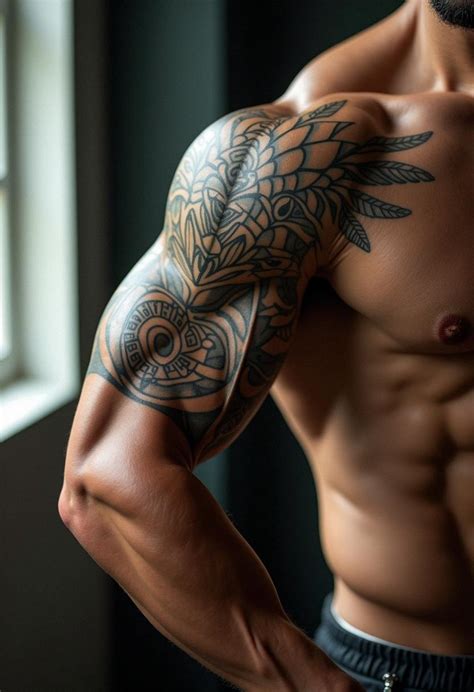 Bicep Muscle Tattoo