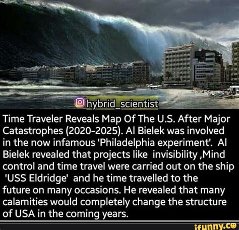 Time Traveler Reveals Future Map of the US After Devastating Events