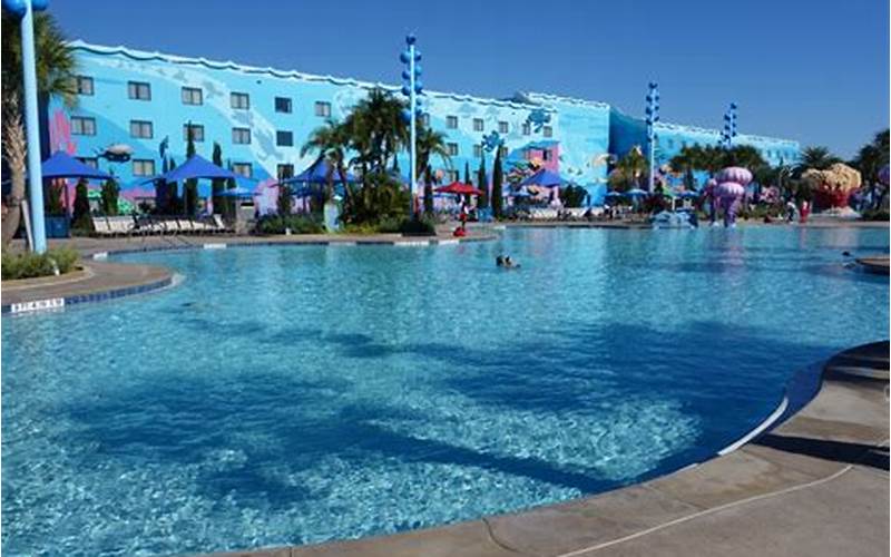 Big Blue Pool At Disney'S Art Of Animation Resort