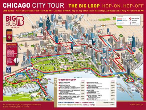 Big Bus Tour Chicago Map