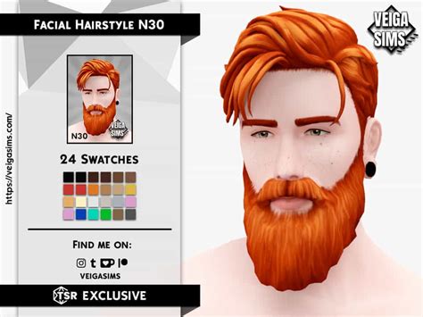 Big Beards For Sims 4