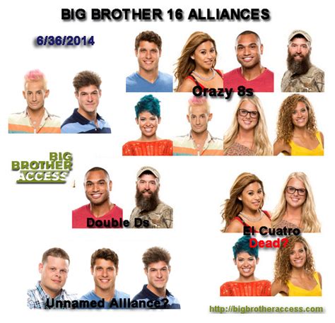 Big Brother Alliance Chart