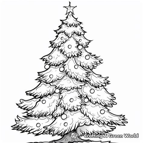 Big Christmas Tree Coloring Pages
