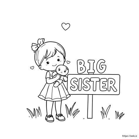Big Sister Coloring Pages