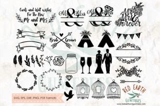 Download Big Wedding Bundle Files For Crafts