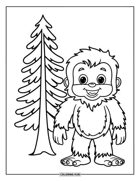 Bigfoot Coloring Page