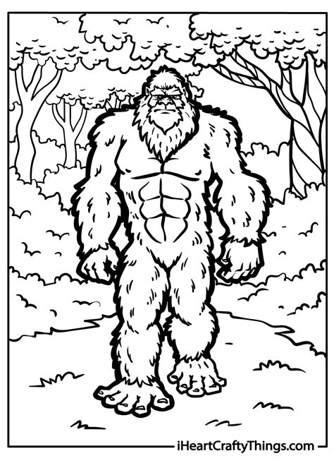 Bigfoot Coloring Pages