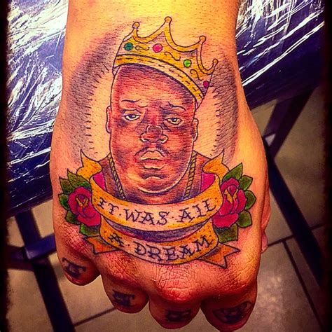 Biggie Smalls tattoo by Yury! Limited availability at