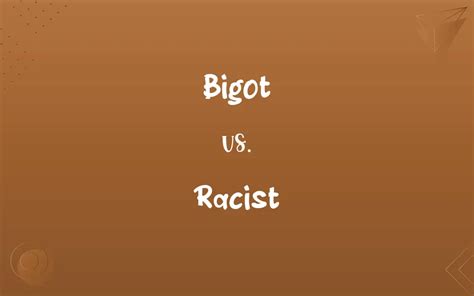 The Difference Between a Bigot and a Racist: Unveiling the Nuances of Discrimination.