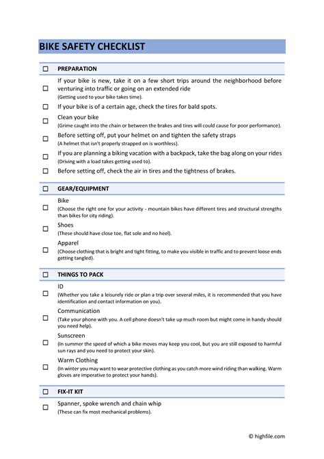 Bike Rental Safety Check