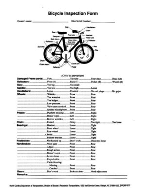 Bike Repair Checklist
