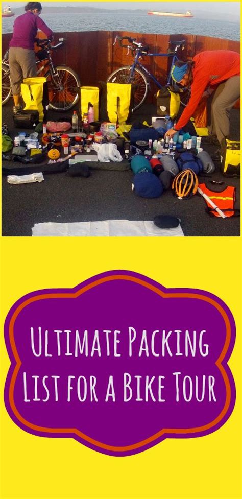 Bike Tour Packing List