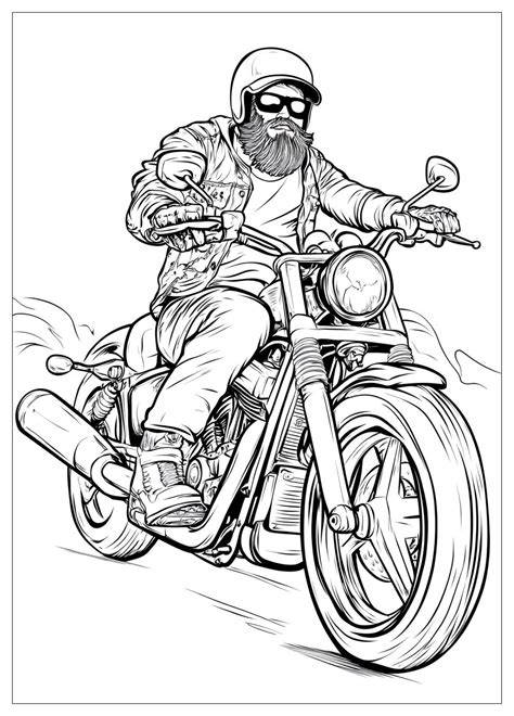 Biker Coloring Pages