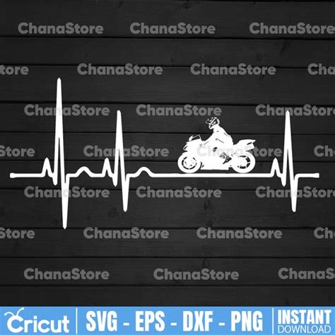 Download Biker Heartbeat For Crafts