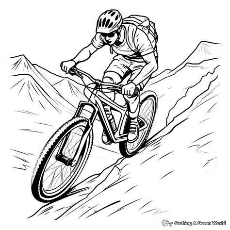 Biking Coloring Pages