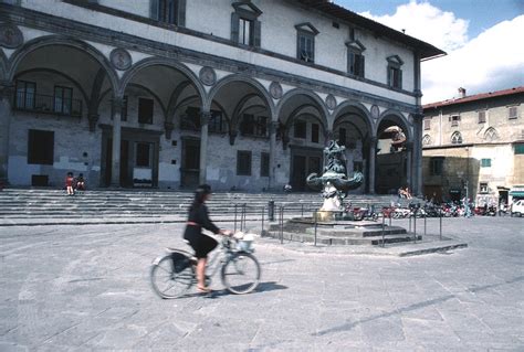Biking through Florence