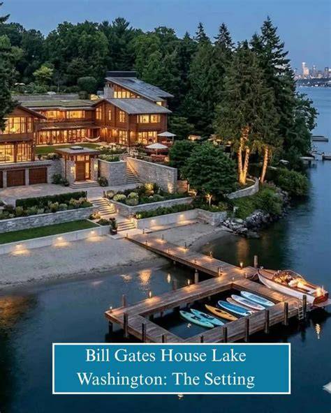 Bill Gates House Lake Washington Map