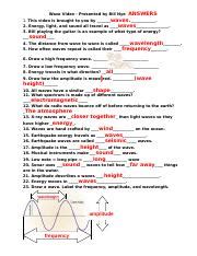Bill Nye Waves Worksheet Answers - worksheet