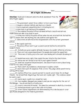 Bill Of Rights Worksheet Answer Key