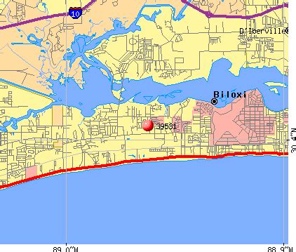 Biloxi Ms Zip Code Map