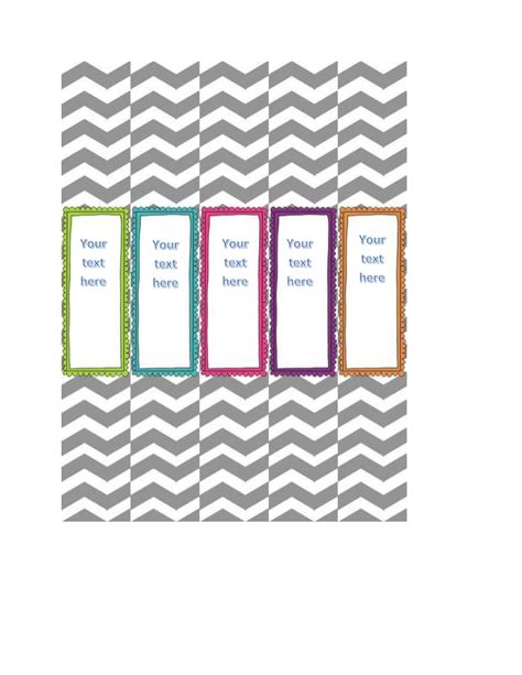 Binder insert templates