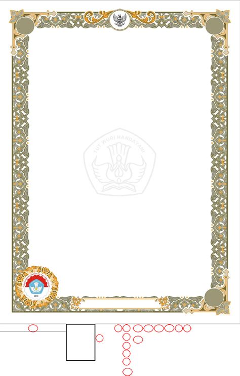Bingkai Ijazah Vector