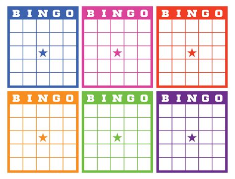Bingo Blank Card Printable Free