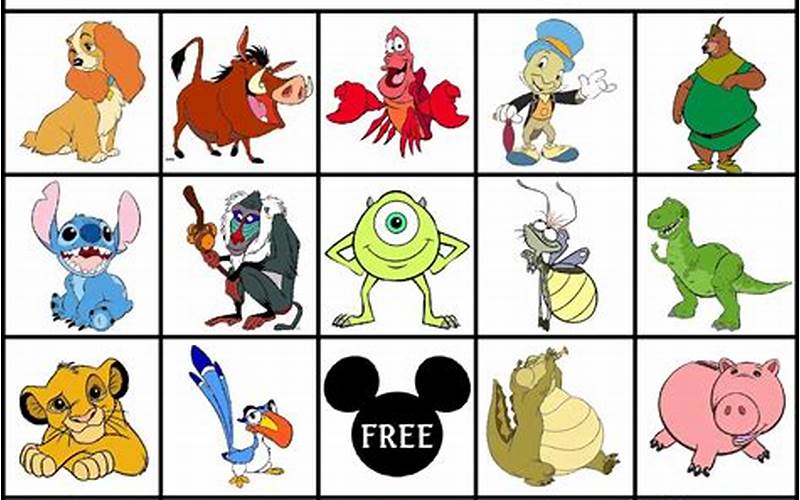 Bingo Cards Characters