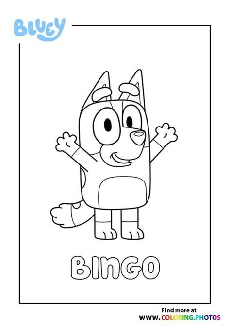 Bingo Coloring Pages