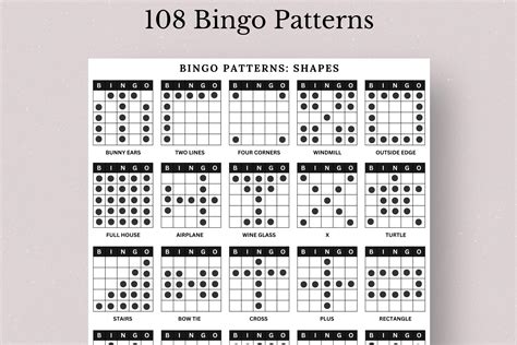 Bingo Winning Patterns