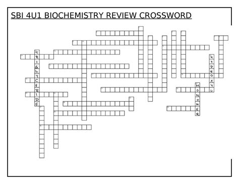 Bio And Chem Students Program Crossword